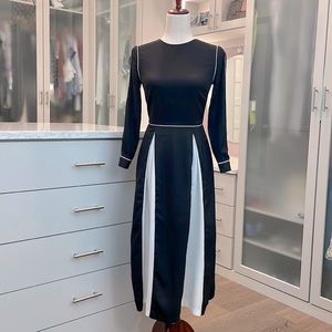 Cyanine Sea Colorblock Dress by Stylewe